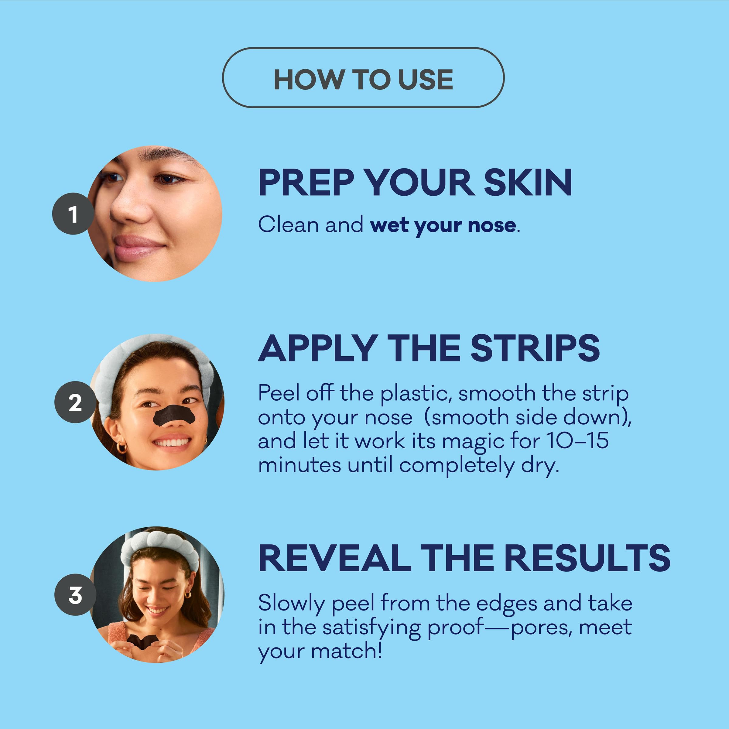 Bioré Men's Blackhead Remover Pore Strips, Charcoal Deep Cleansing Nose Strips for Blackhead Removal on Oily Skin, 6 Count (Pack of 4)