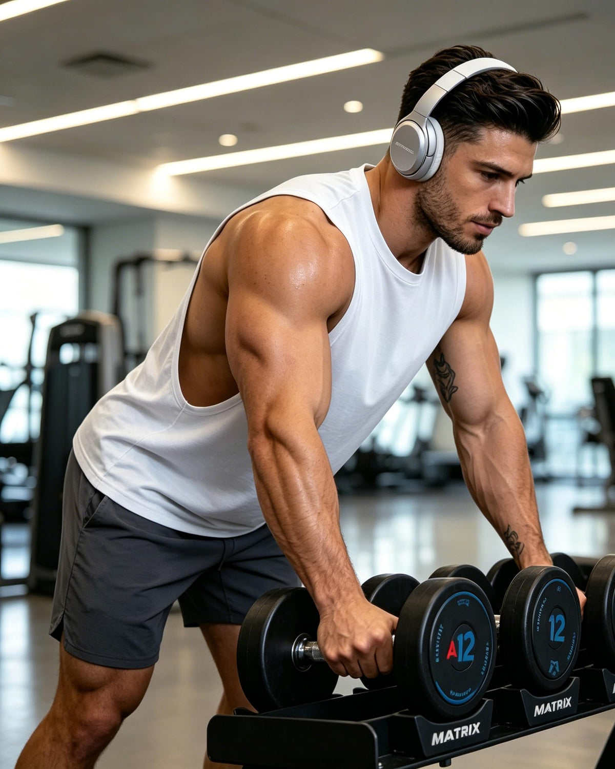 Men s Workout Tank Top 3 Pack Gym Quick Dry Open Side - TAFLE Official Imagery - 5