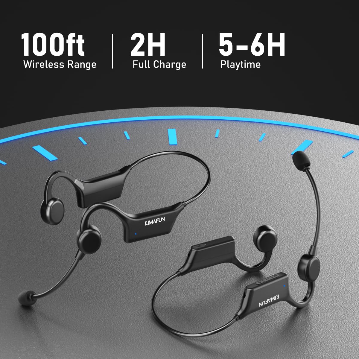 KIMAFUN 2 4G IP67 Waterproof Wireless Fitness Headset - KIMAFUN Official Imagery - 6