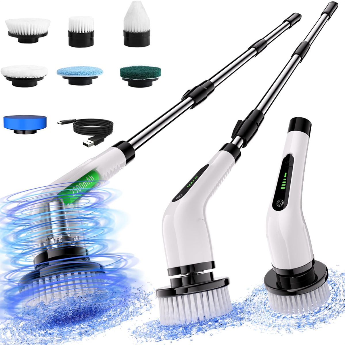 Electric Spin Scrubber Full Body Waterproof Cordless - Bamifun Official Imagery - 2