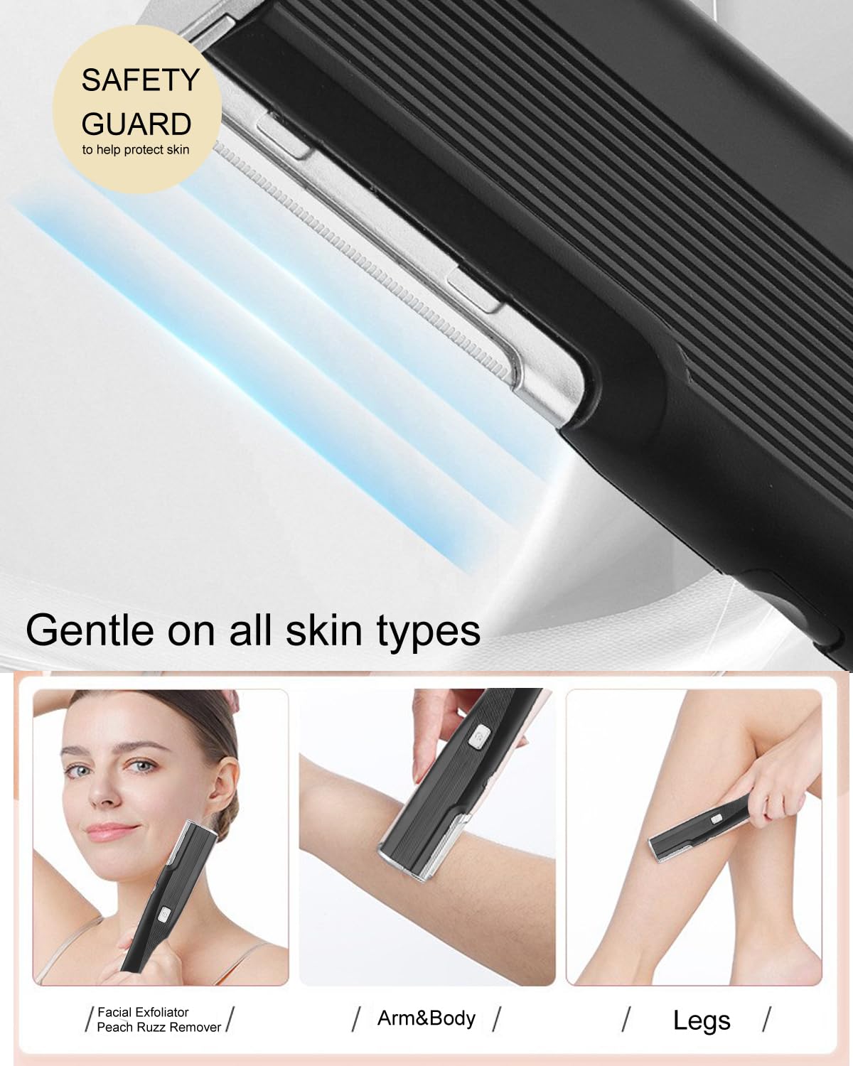 Electric Facial Exfoliator for Women 2 Speed Vibrate - GOMINYUF Official Imagery - 4
