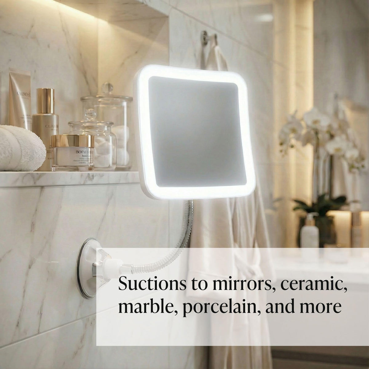 Fancii Flexible Magnifying Mirror 10X with LED Light and - Fancii Official Imagery - 8