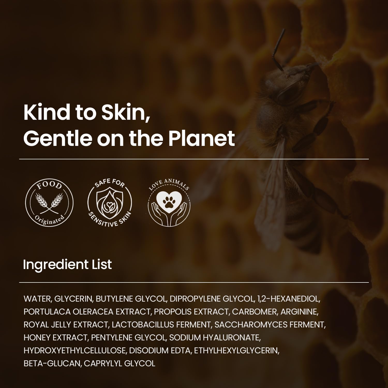 SKINFOOD Royal Honey Propolis Enrich Essence - 63% Black Bee Propolis & 10% Royal Jelly Extract Face Serum - Propolis Serum for Skin, Valentine Day Gift - 1.69 Fl. Oz. (50mL) - SKINFOOD 1957 Official Product View 10