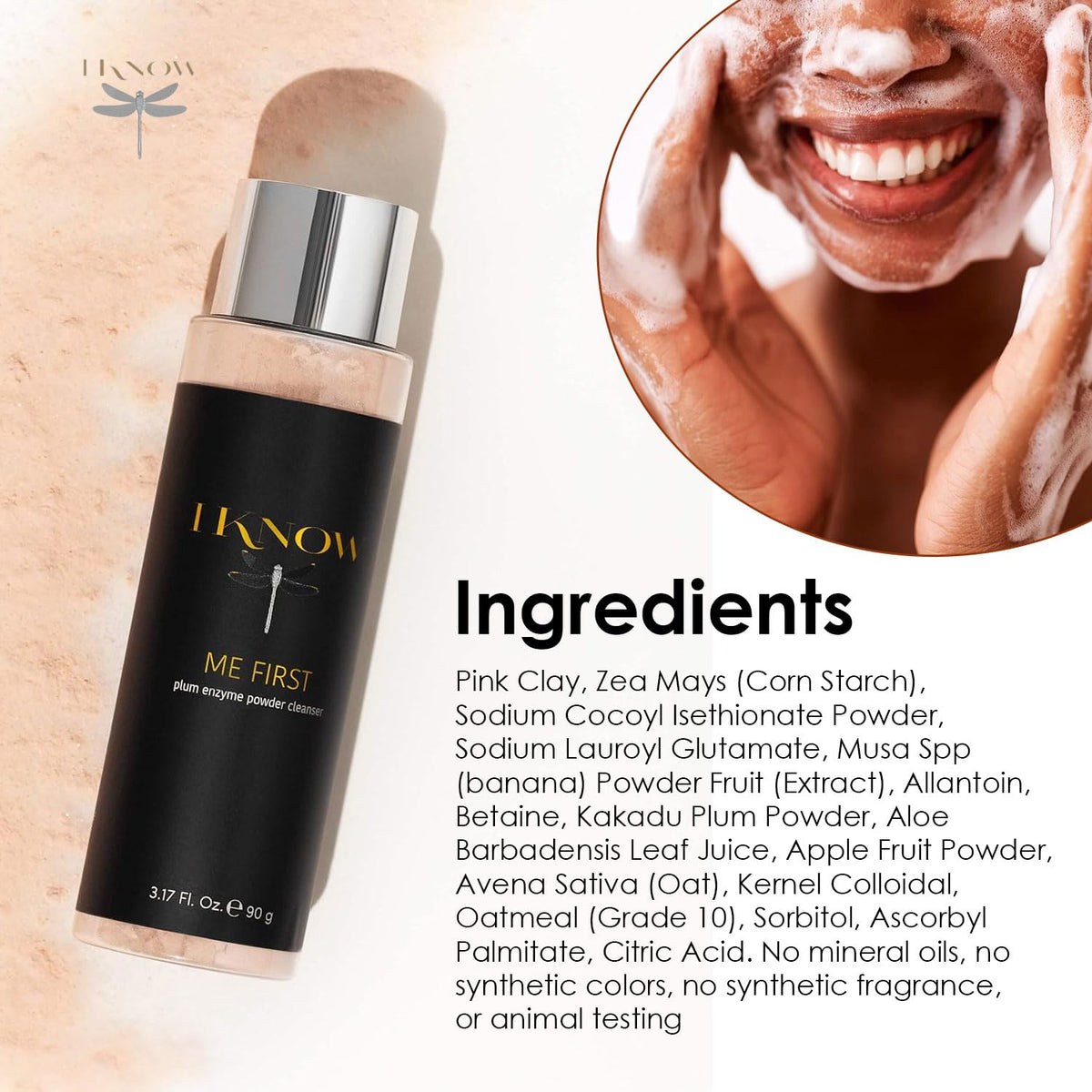 IKNOW ME FIRST Plum Enzyme Powder Cleanser for Radiant - IKNOW Official Imagery - 8