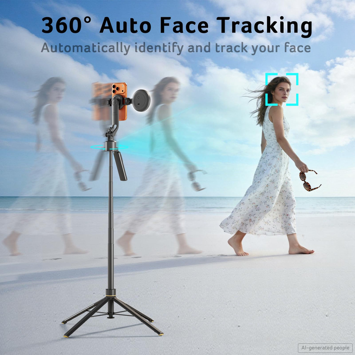 Acer Gadget Auto Face Tracking Tripod for iPhone Magnetic - Premium Selection Official Imagery - 8