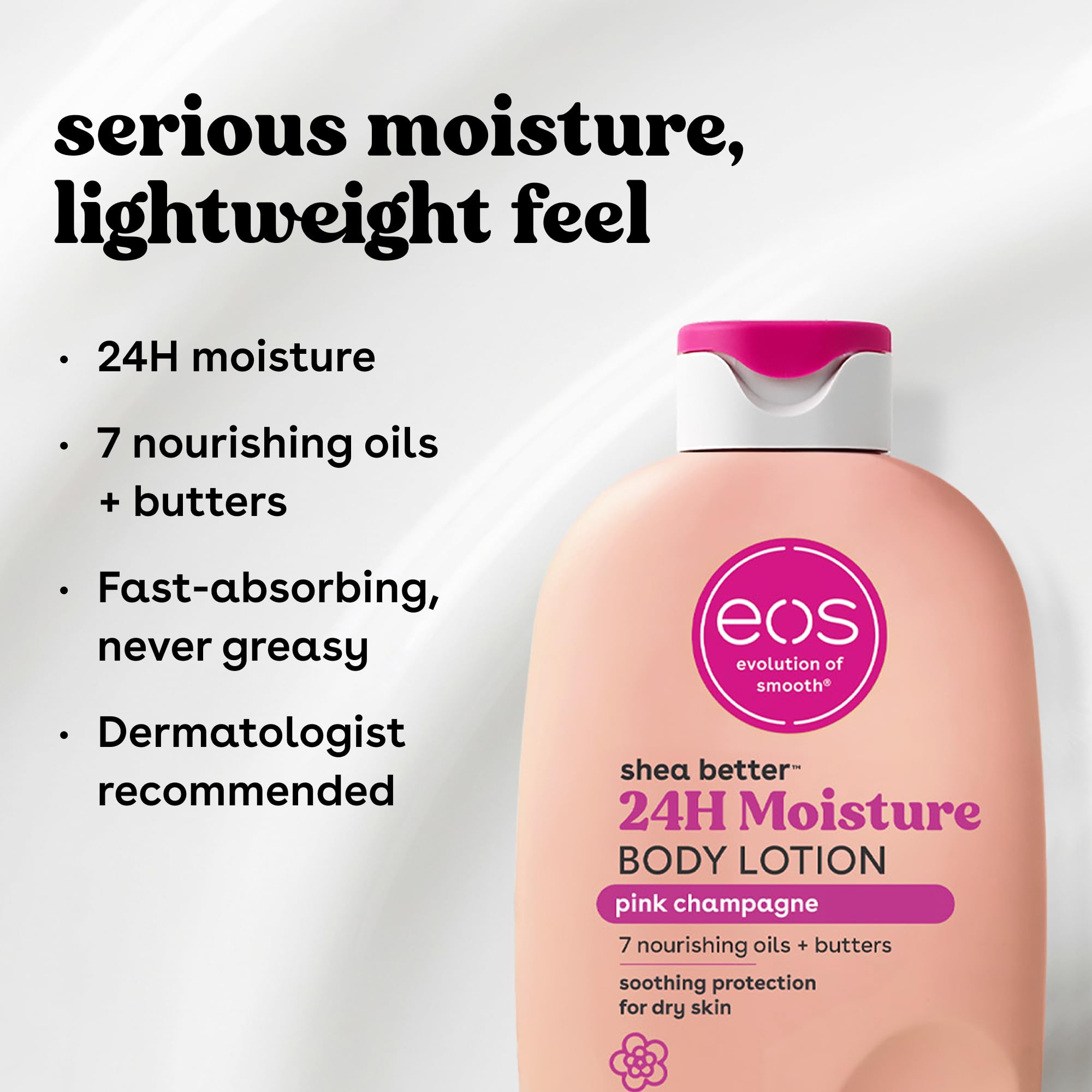 eos Shea Better 24H Moisture Body Lotion Pink Champagne 16 - eos Official Product Imagery - 6