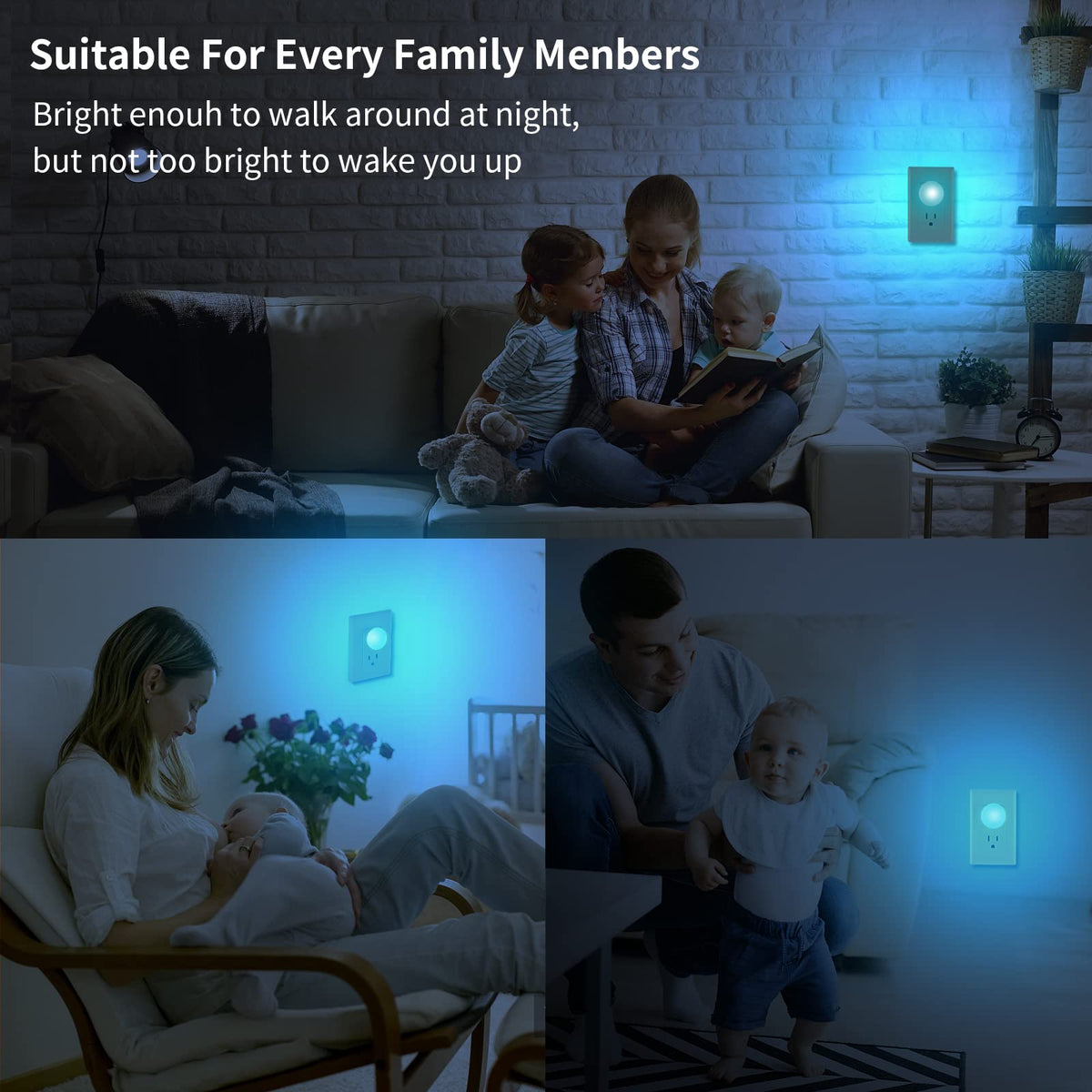4pcs Smart Plug Mini Bundle with 8pcs 4Color Night Light - junlit Official Imagery - 6