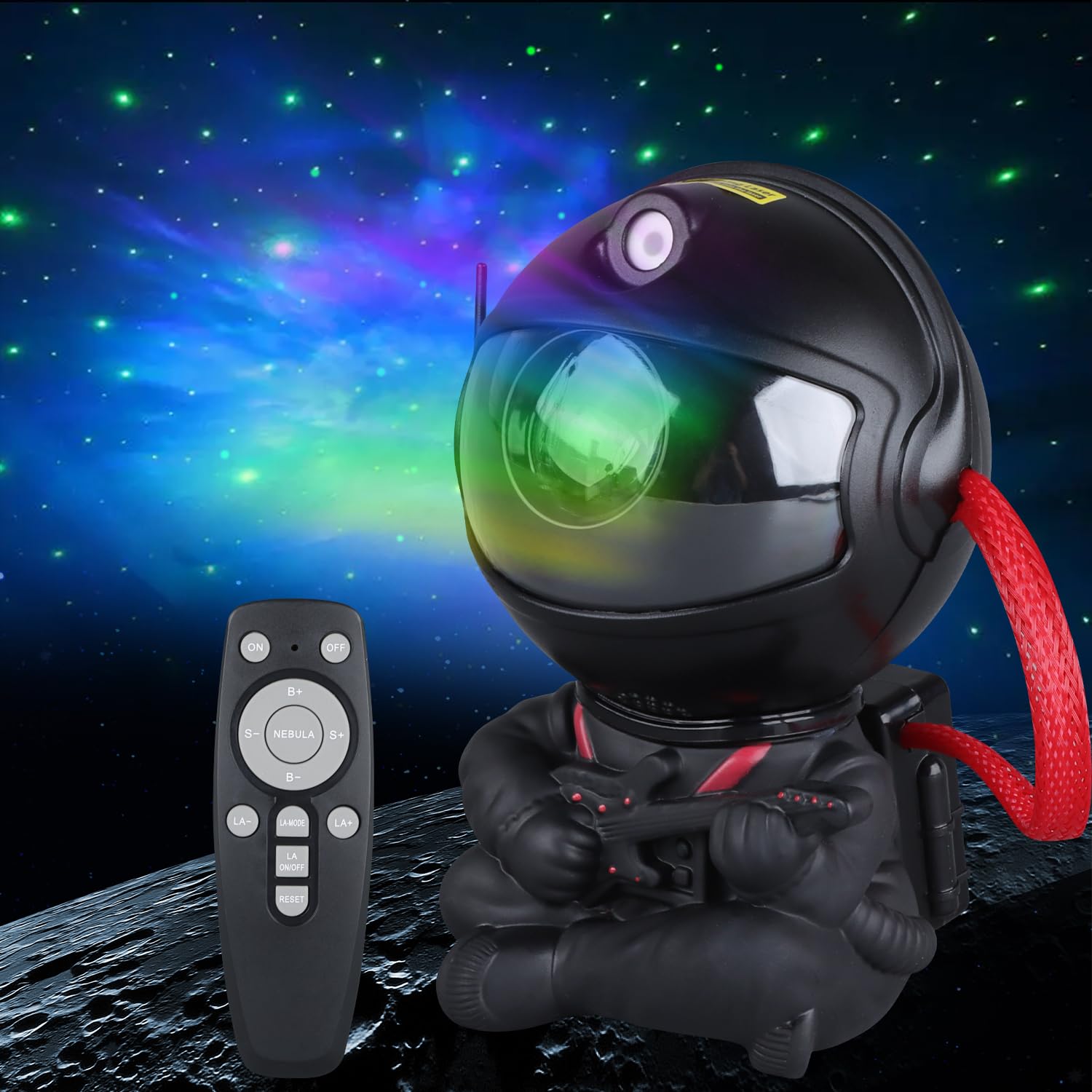 YXQUA Astronaut Galaxy Star Projector for Kids, White Guitar by YXQUA - Angle View 10