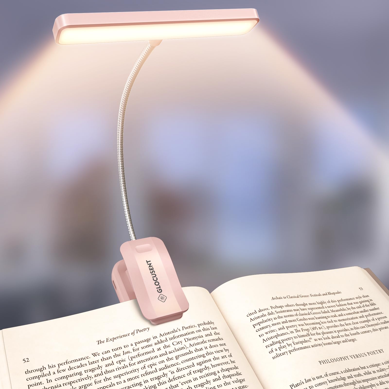 Glocusent 26 LED Reading Lights for Books in Bed, Ideal Gifts for by Glocusent - Angle View 9