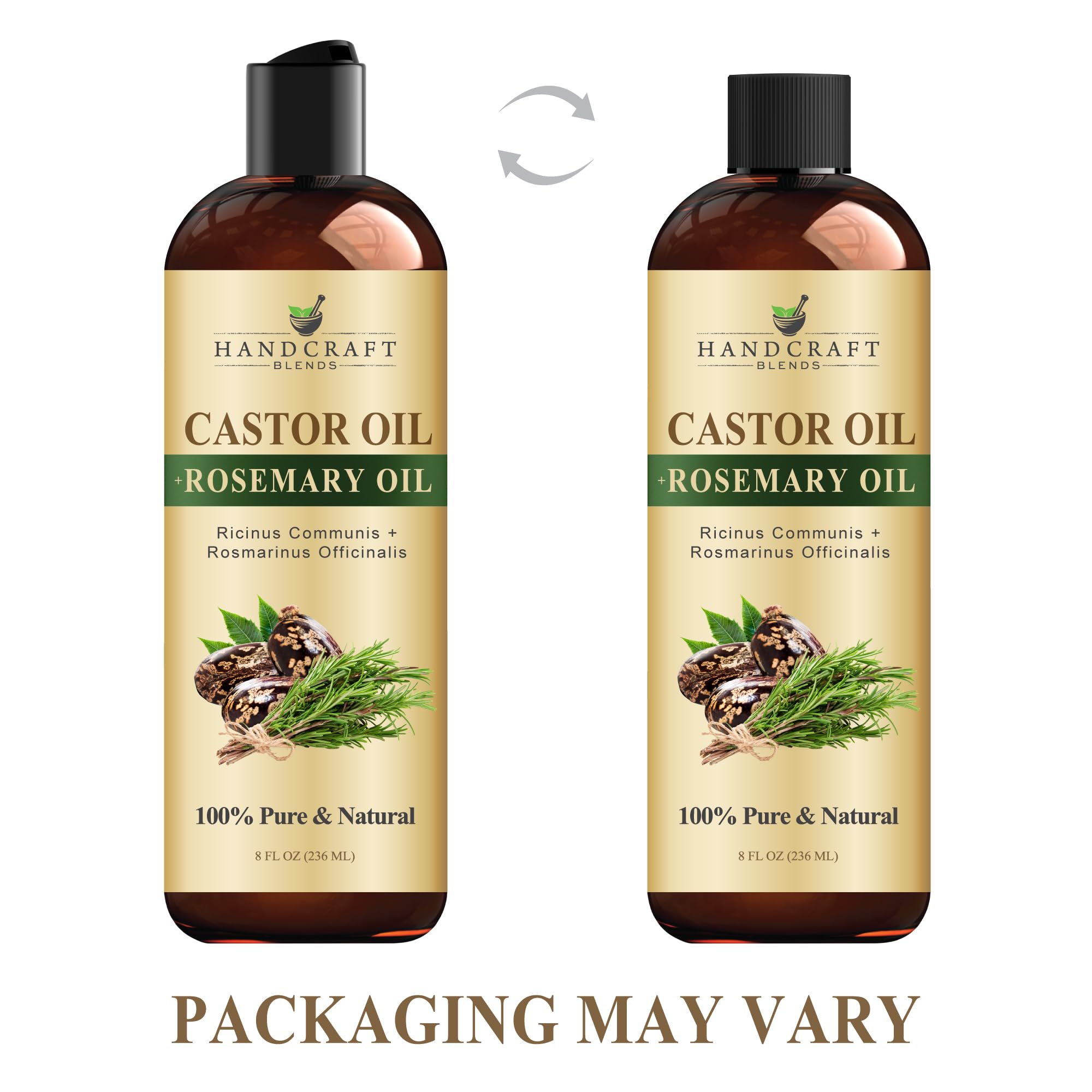 Handcraft Blends Castor Oil with Rosemary Oil - 8 Fl Oz - Handcraft Blends Official Product View 5