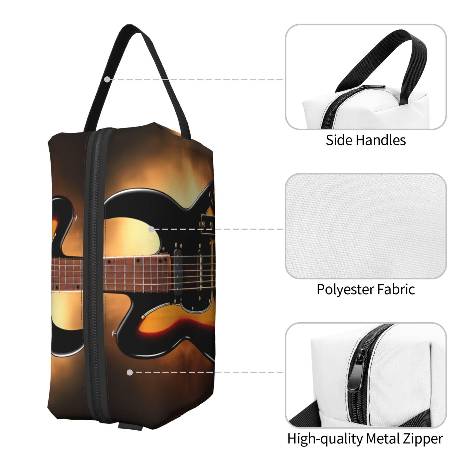 SXZVVBN large capacity travel toiletry bag made of durable Oxford cloth, with multiple compartments for cosmetics and personal items.