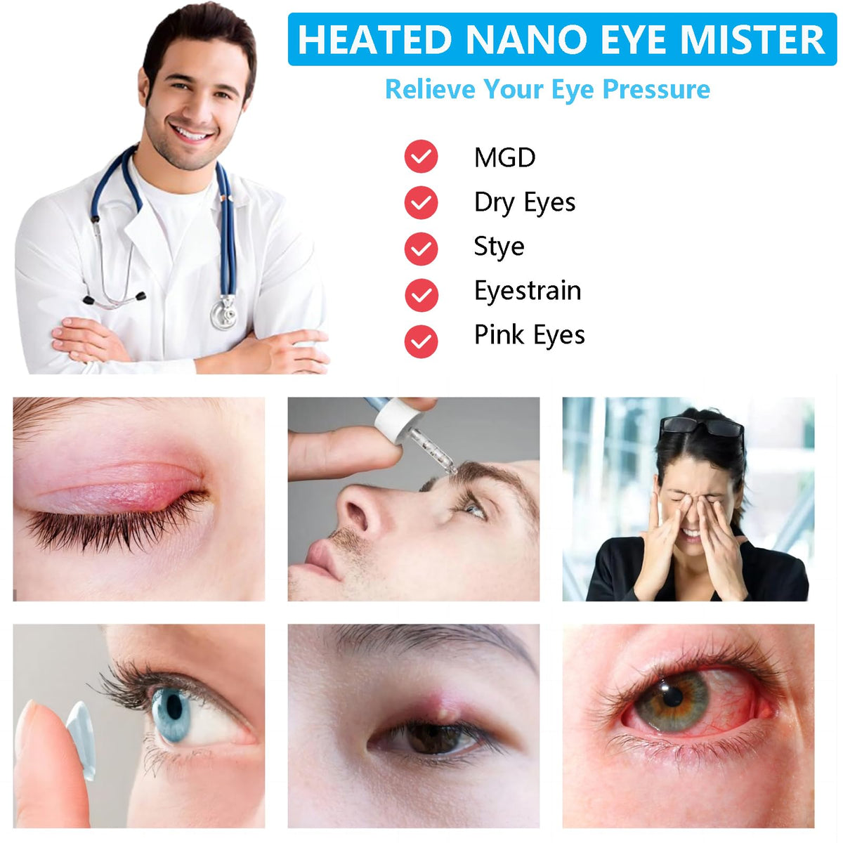 Heated Nano Eye Mist Sprayer Portable Eye Mister with Warm - LIZICH Official Imagery - 3