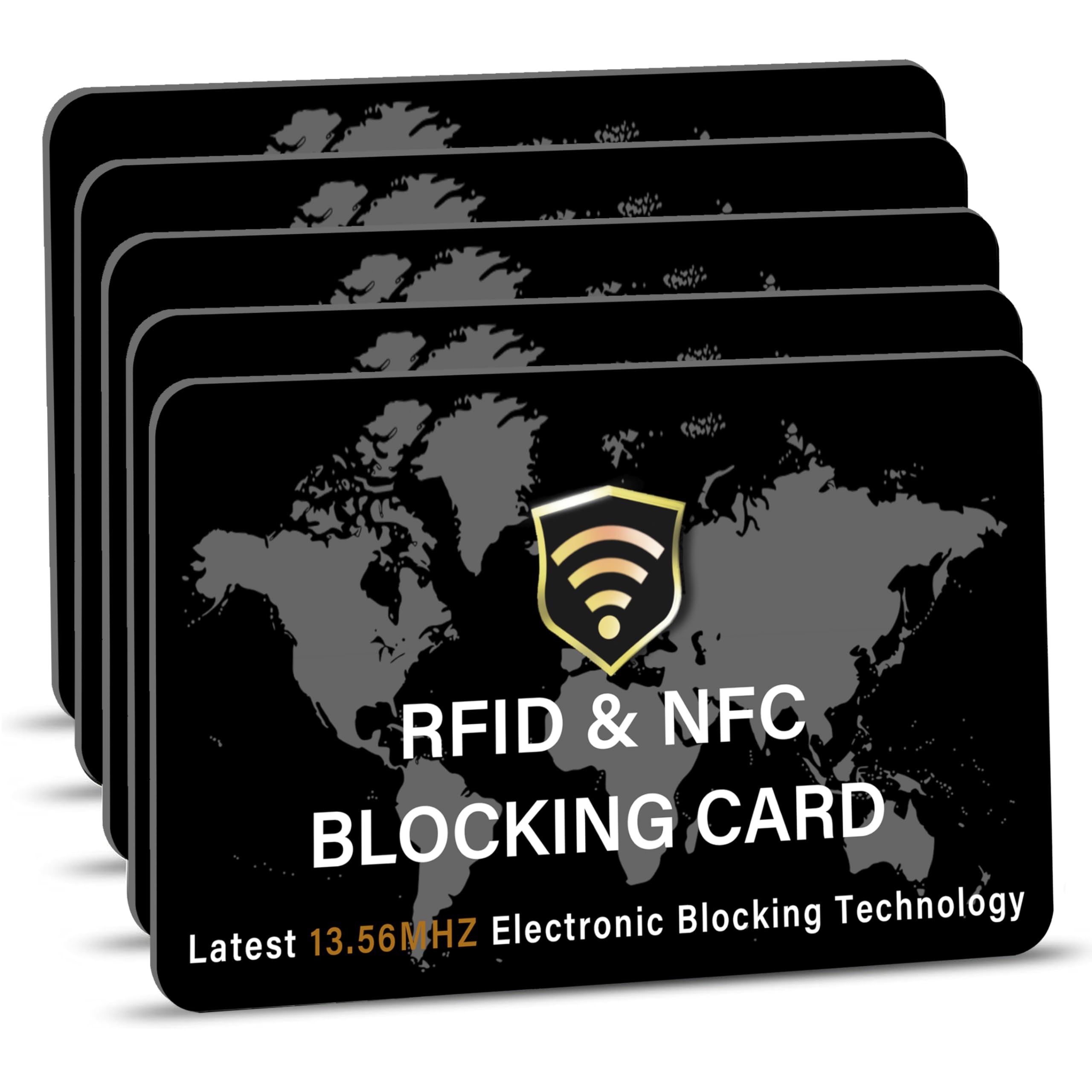 SaiTech IT 5 Pack RFID Blocking Card for Credit Debit ID Card, - Product Imagery