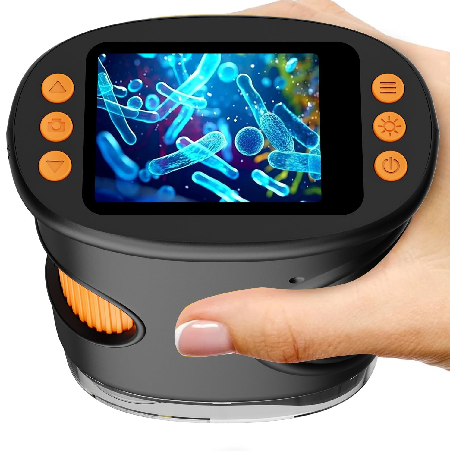 Ashfly Kids Magnifying Glass 2-inch Digital Handheld Microscope f - Ashfly Official Product View 1