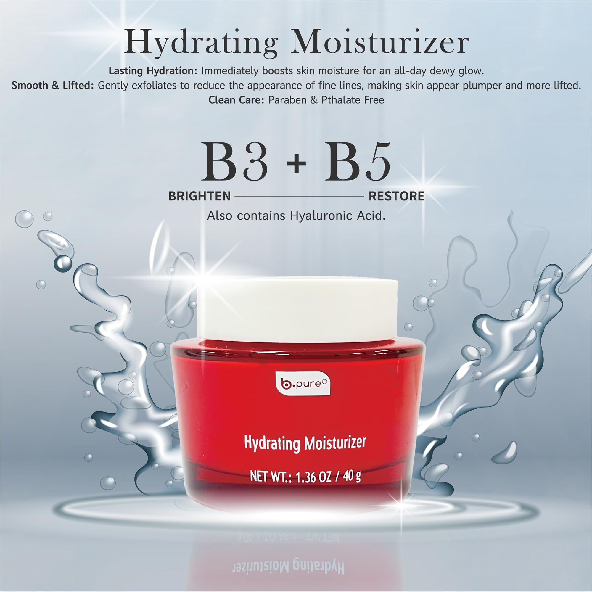 b.pure Revitalizing Hydrating Daytime Face Moisturizer - b.pure