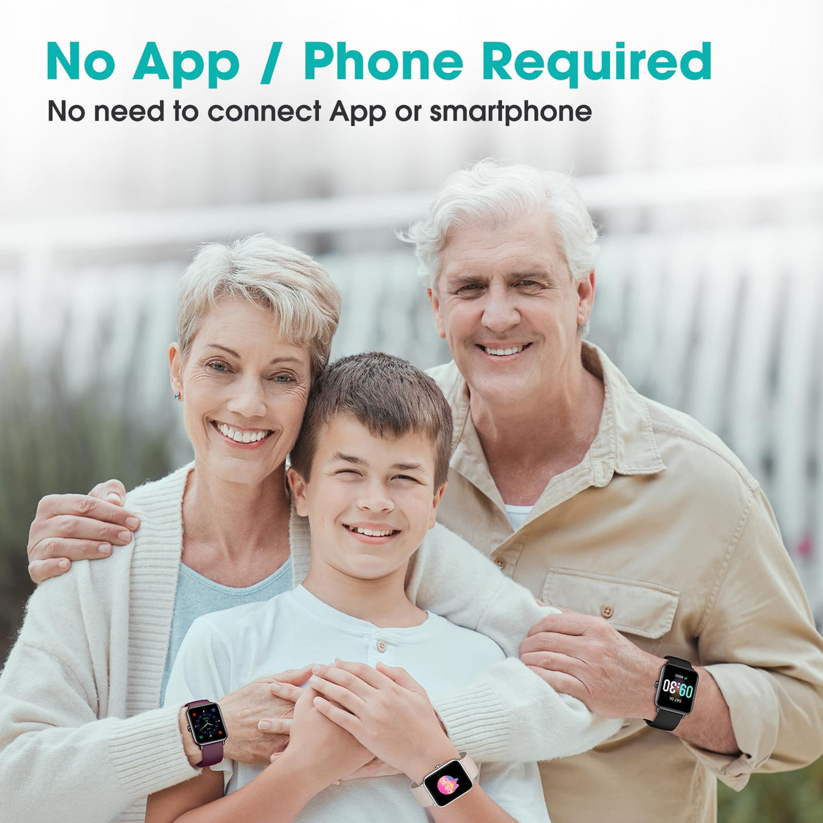 Pedometer Watch Senior Friendly No App No Phone Required - Pautios Official Imagery - 3