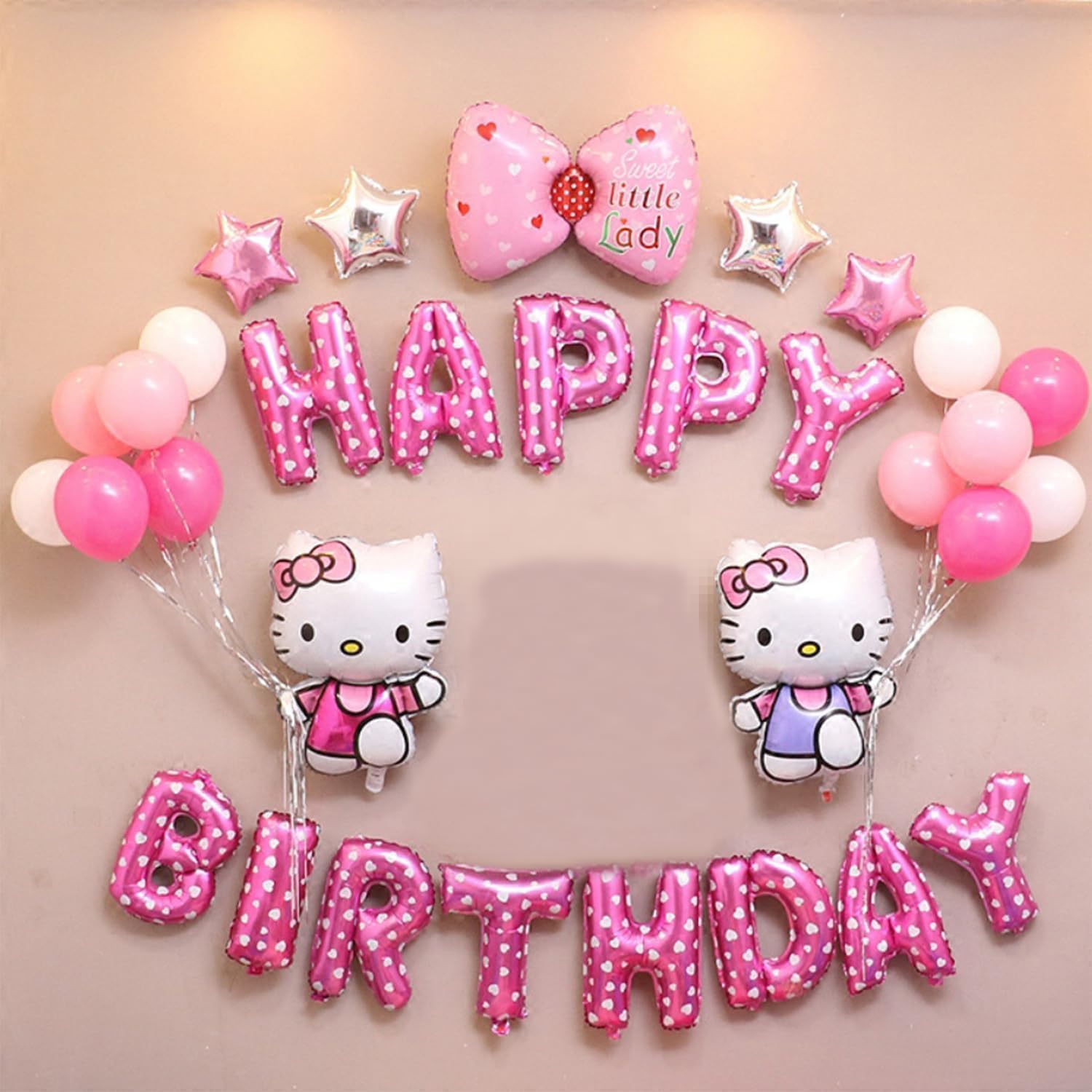 Kitty Birthday Decorations Party Supplies | Cute Pink Party - Product Imagery