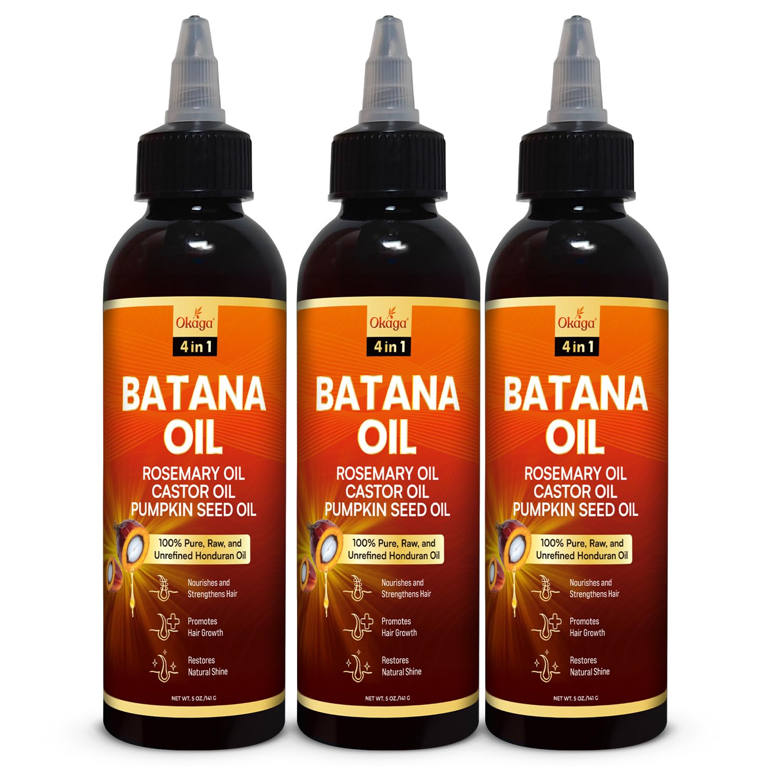 Okaga Batana Oil for Hair Growth, 100% Pure Unrefined Honduran, Rosemary - Okaga Official Product View 10