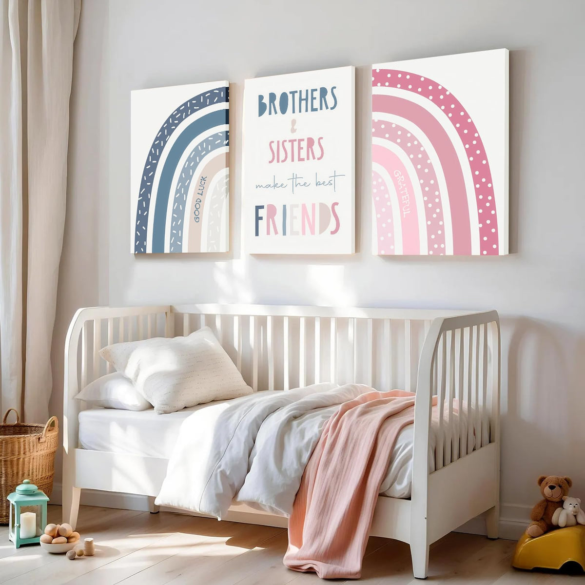 3Pcs framed Rainbow Wall Art Poster Prints Personalized - QKYKISS Official Imagery - 3