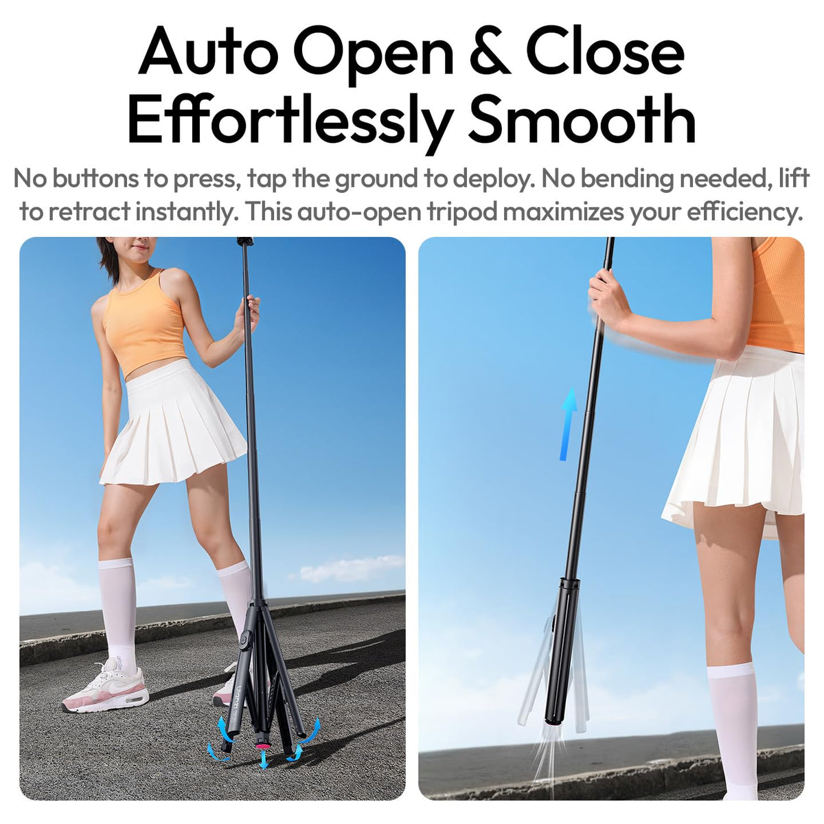 ULANZI 71 Magnetic Phone Tripod Auto Open Close Selfie Stick - ULANZI Official Imagery - 3
