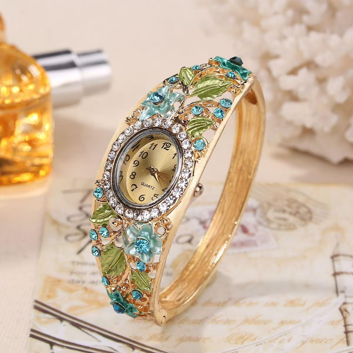 Women Ladies 5 Pcs Wholesale Watch Elegant Bangle Bracelet - Dacdyi Official Imagery - 3