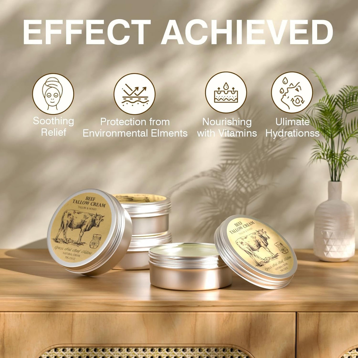 Beef Tallow for Skin Tallow and Honey Cream Tallow Face - MROUVIK Official Imagery - 5