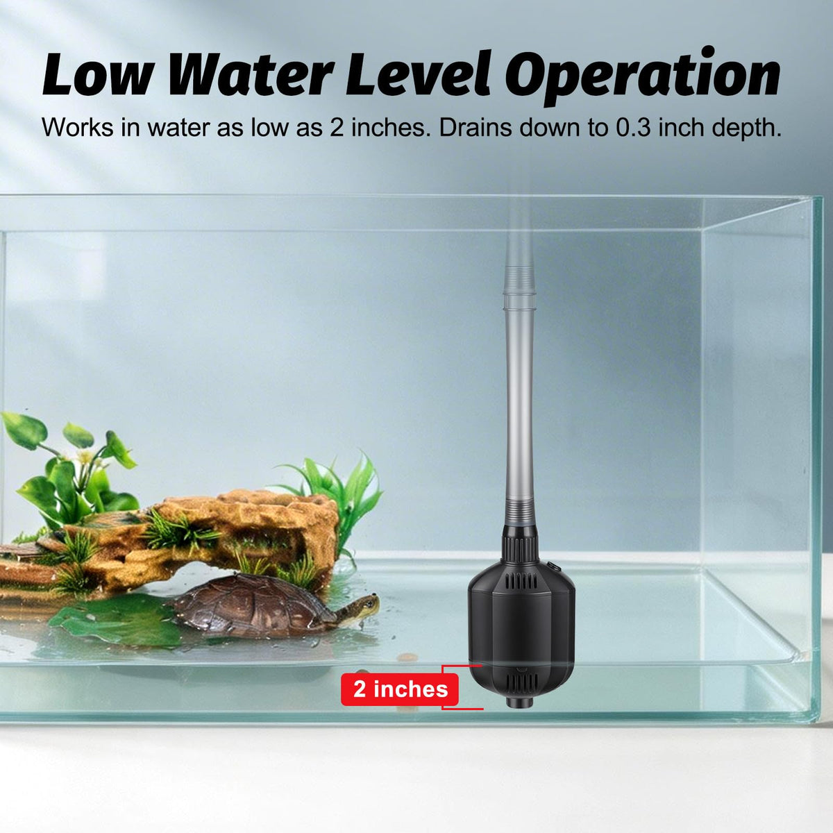 hygger 5 in 1 Electric Aquarium Gravel Cleaner 360GPH - hygger Official Imagery - 6