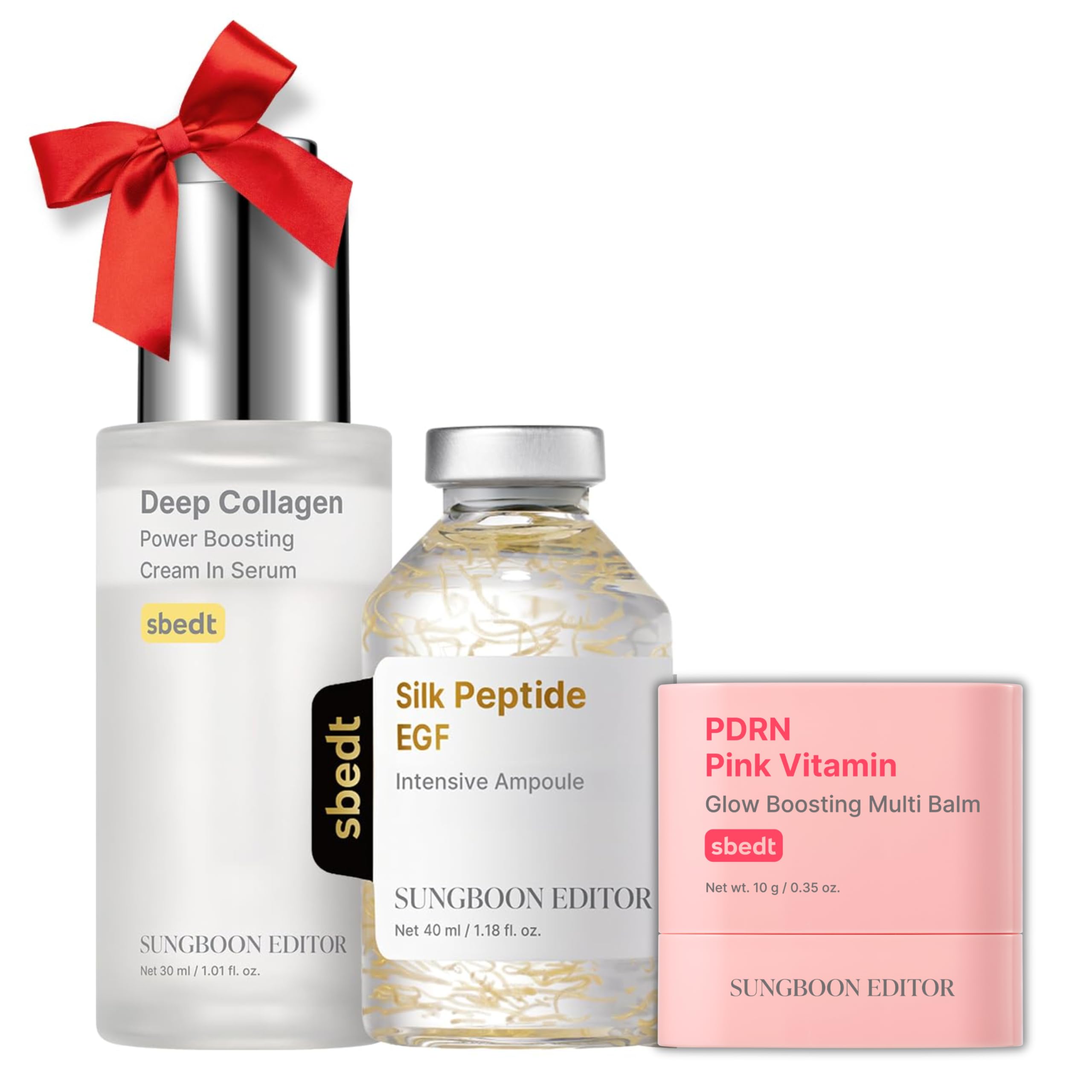 SUNGBOON EDITOR Firming Glow 3-Step Trio Set, EGF Silk Peptide - SUNGBOON EDITOR