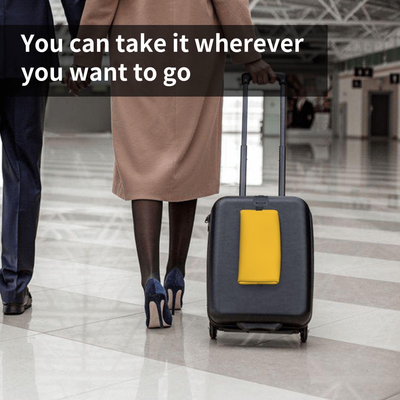 SXZVVBN gold travel toiletry bag made of durable Oxford cloth, large capacity cosmetic case for makeup and toiletries.