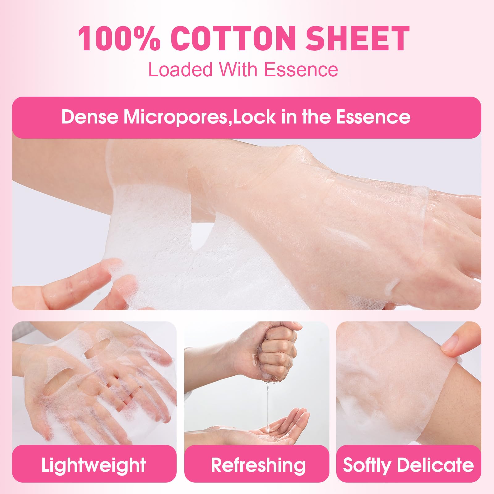 12 Pack Collagen Hydrating Face Masks Skincare, Face Mask for - KONEUK