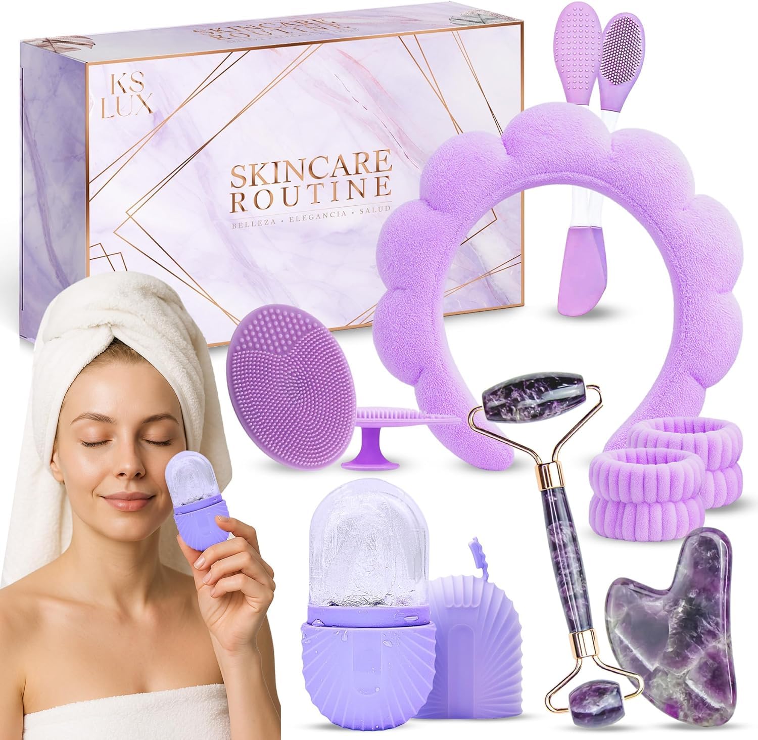 Skincare tools set, facial accessories for skincare, teen skin - KS LUX