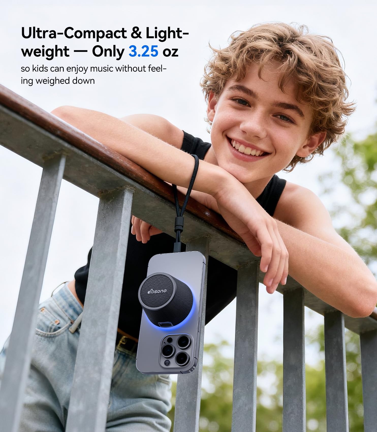 dbsono Small Portable Bluetooth Speaker Birthday Gifts Magnetic Phone - View 6