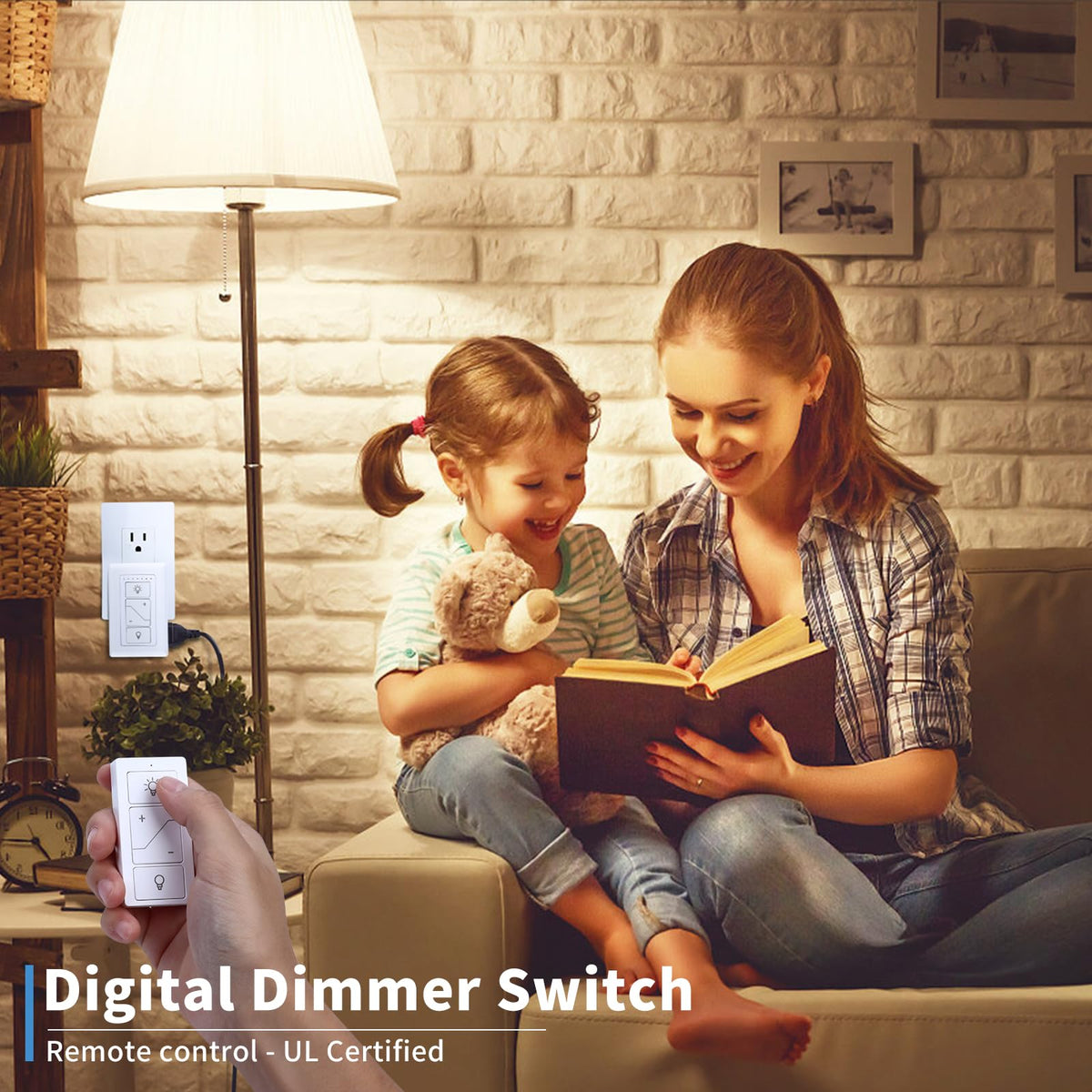 Smart Plug in Dimmer Wireless Dimmer Plug with Remote for - Humpptom Official Imagery - 3