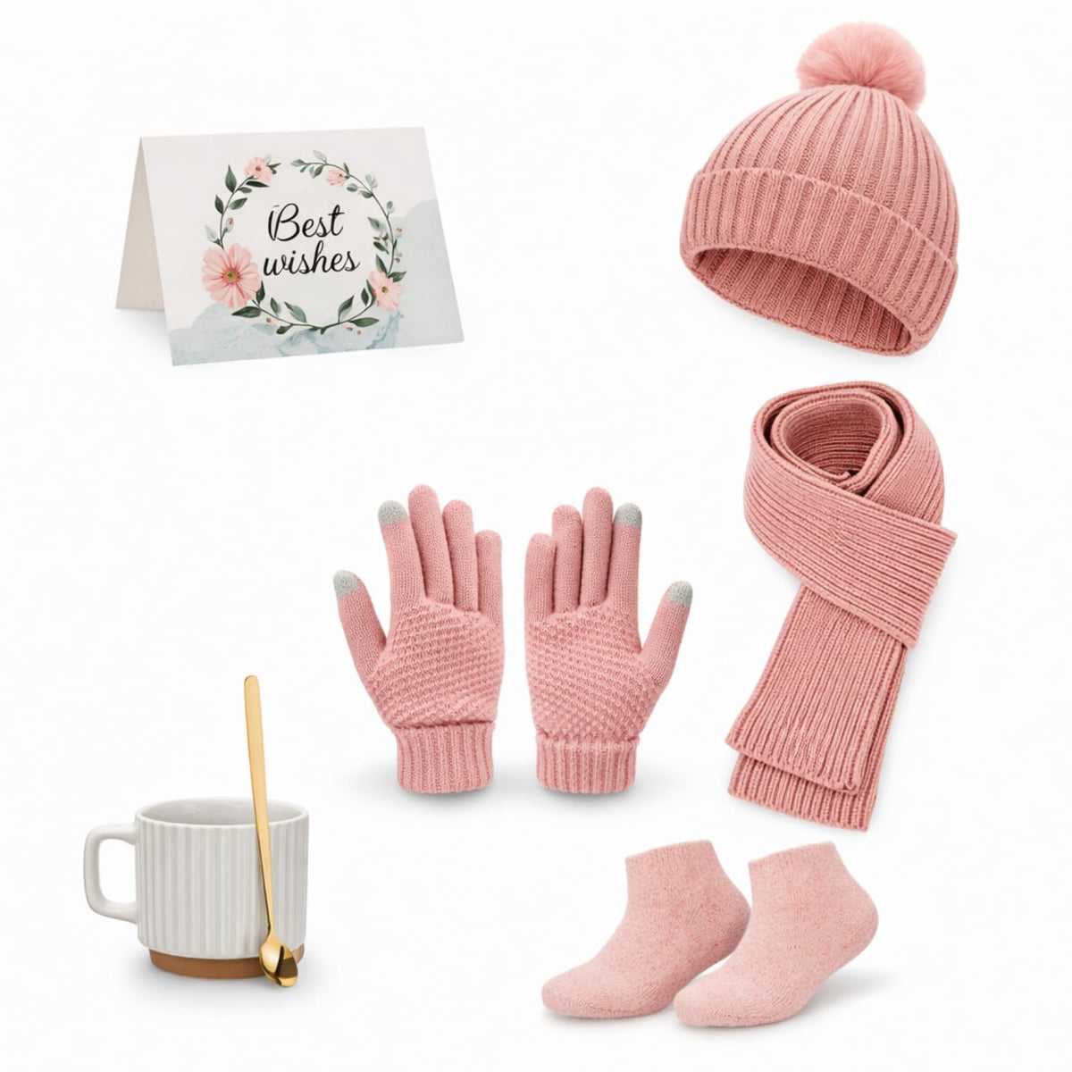 Winter Gifts for Women Hat Glove Scarf Socks Set for Winter - Funnysoft Official Imagery - 8