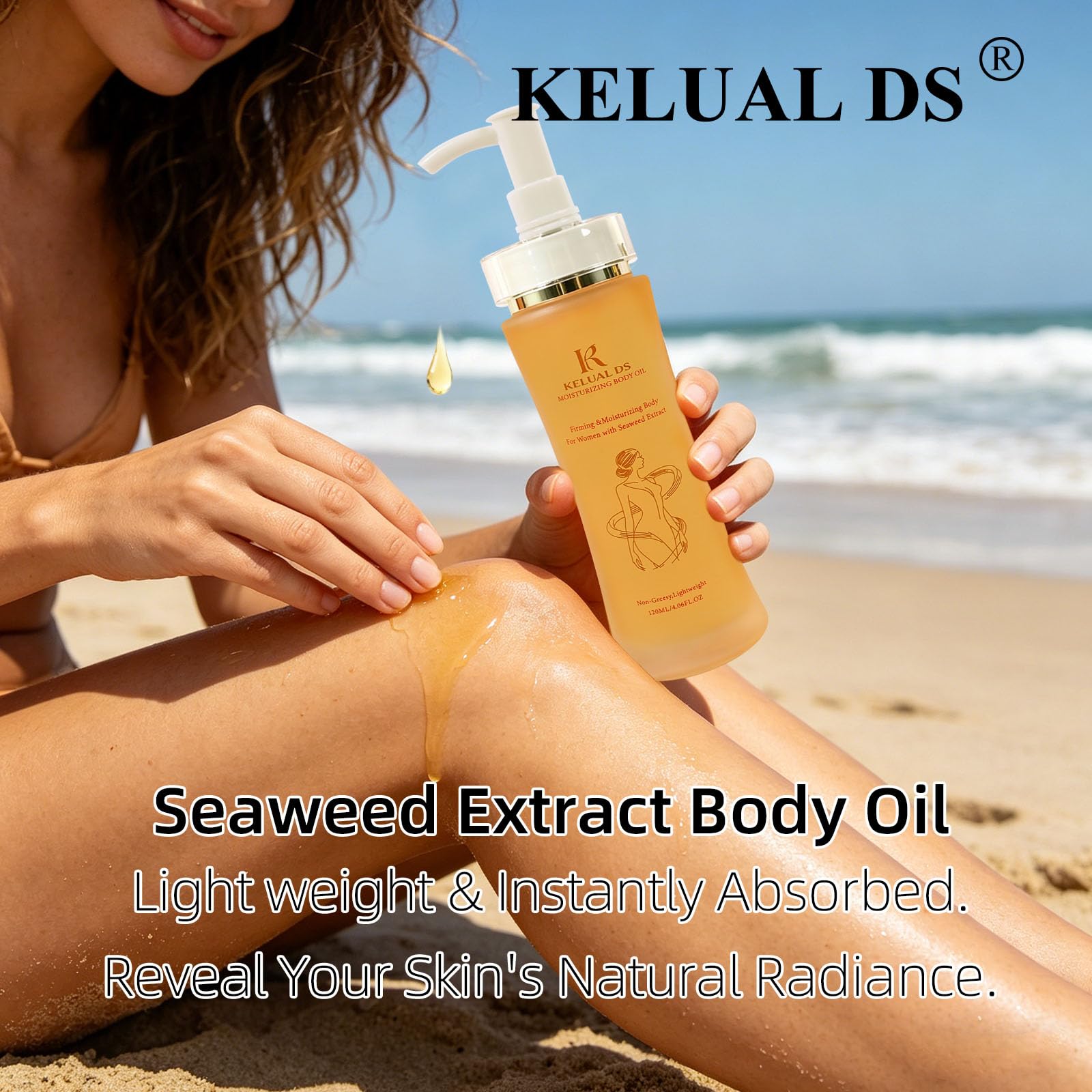 Undaria Seaweed Extract Body Oil - KELUAL DS Official Product Imagery - 5