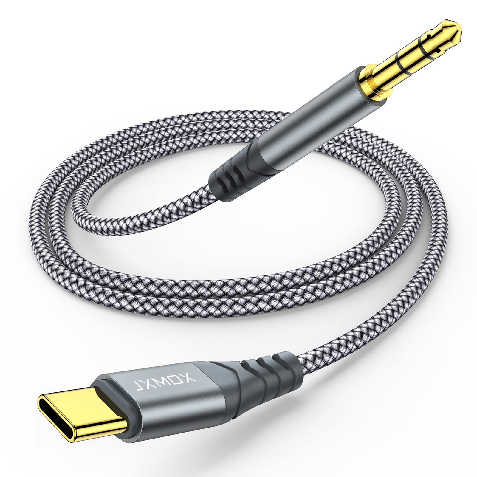JXMOX USB C to 3.5mm Audio Aux Jack Cable  , Type C to 3.5mm Head - JXMOX Official Product View 1