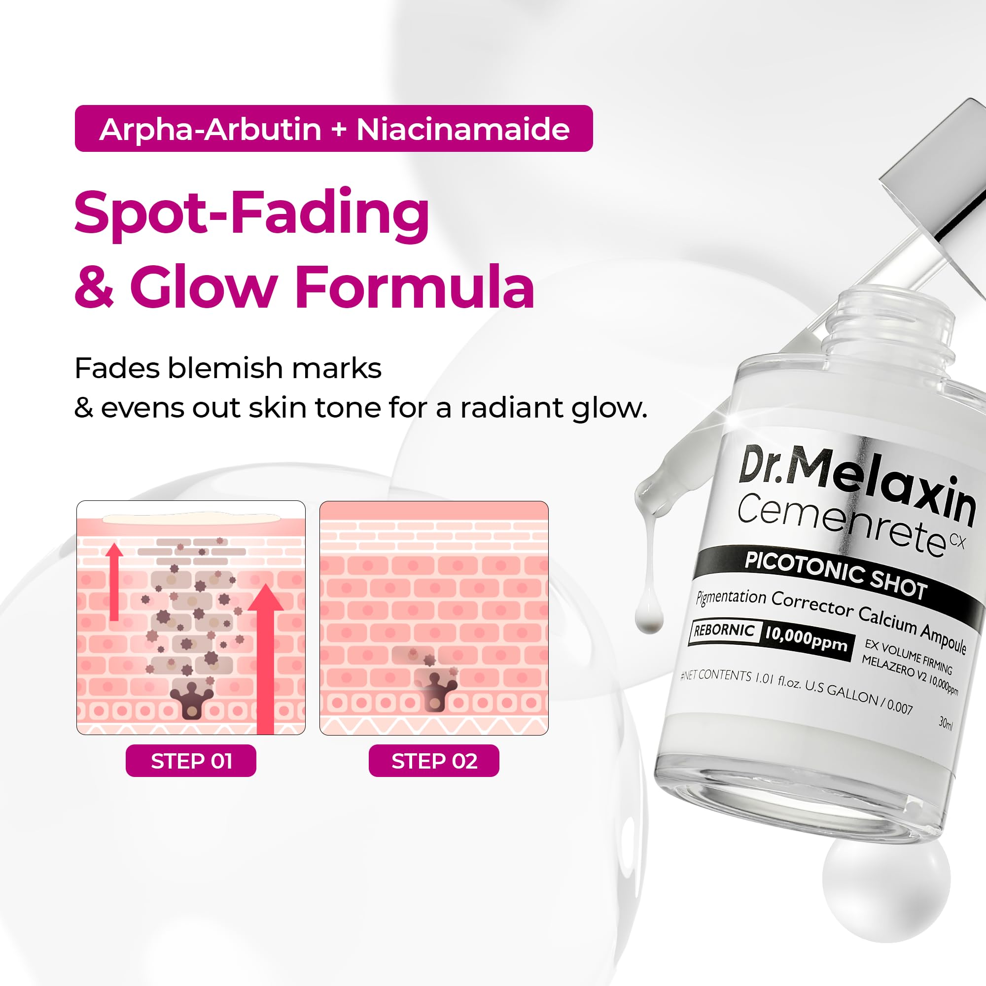 Dr Melaxin Picotonic Shot Serum 1 01 fl oz - Dr.Melaxin Official Imagery - 4