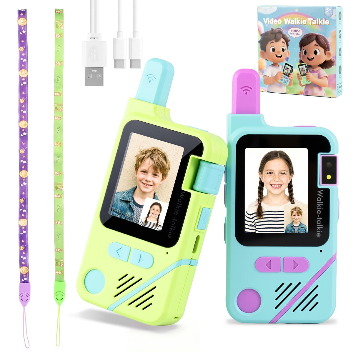 Video Walkie Talkies for Kids Ages 3 12 Camping Outdoor Toys - AISPARKY Official Imagery - 2