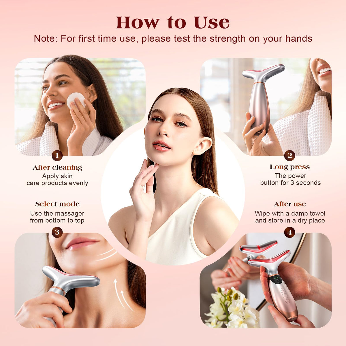 Pedete Facial Massager 7 Colors Red Light Therapy for Face - pedete Official Imagery - 8