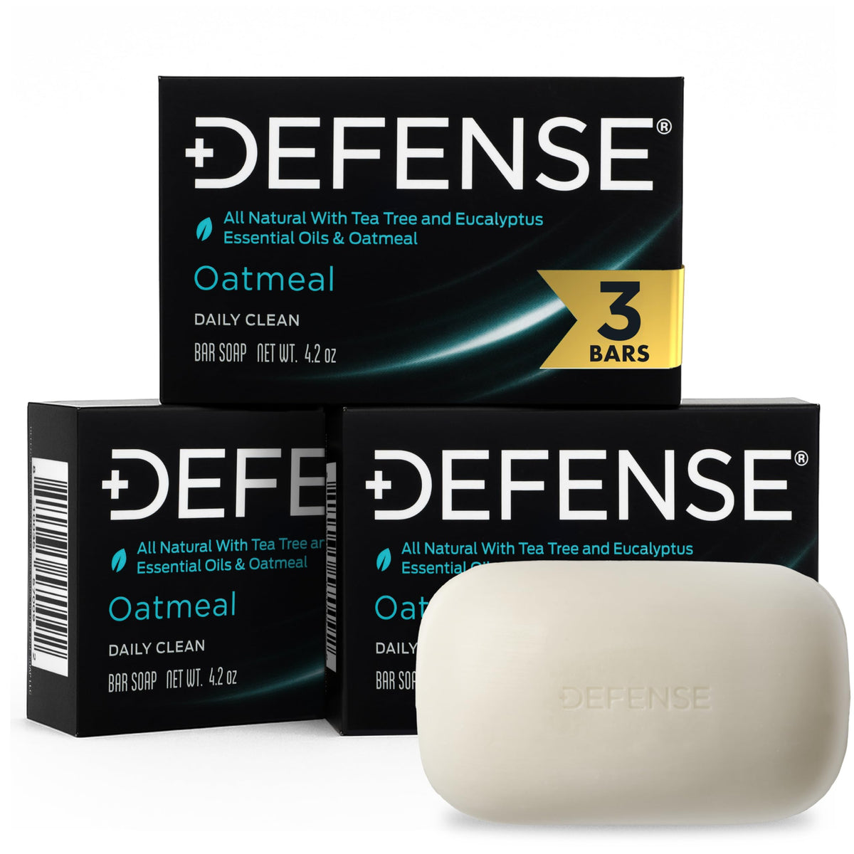 Defense Soap All Natural Oatmeal Bar Soap 3 Pack 4 2 oz - Defense Soap Official Imagery - 2