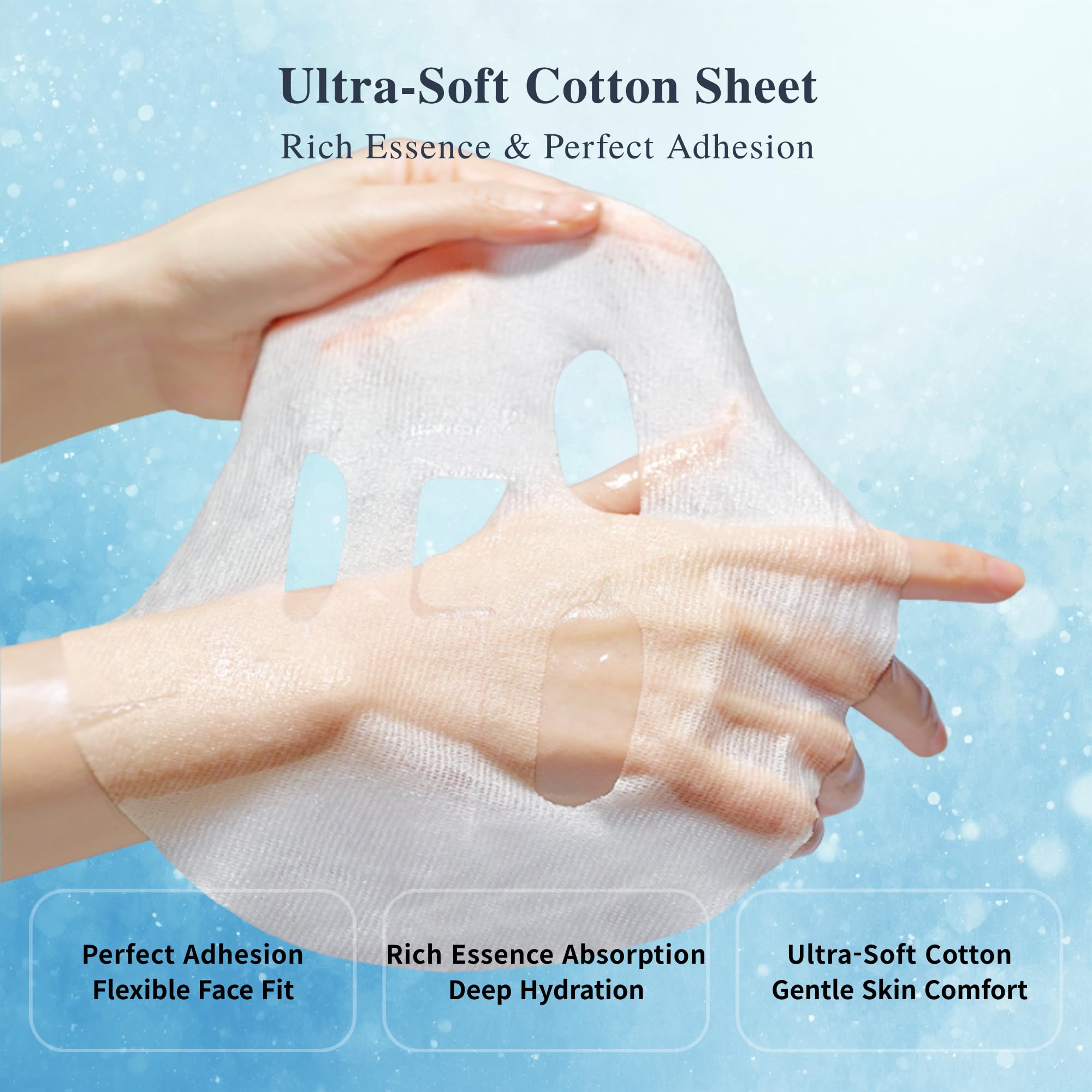 Korean Aloe Sheet Mask, Glass Skin Face Masks, Hydrating, 10 - Generic