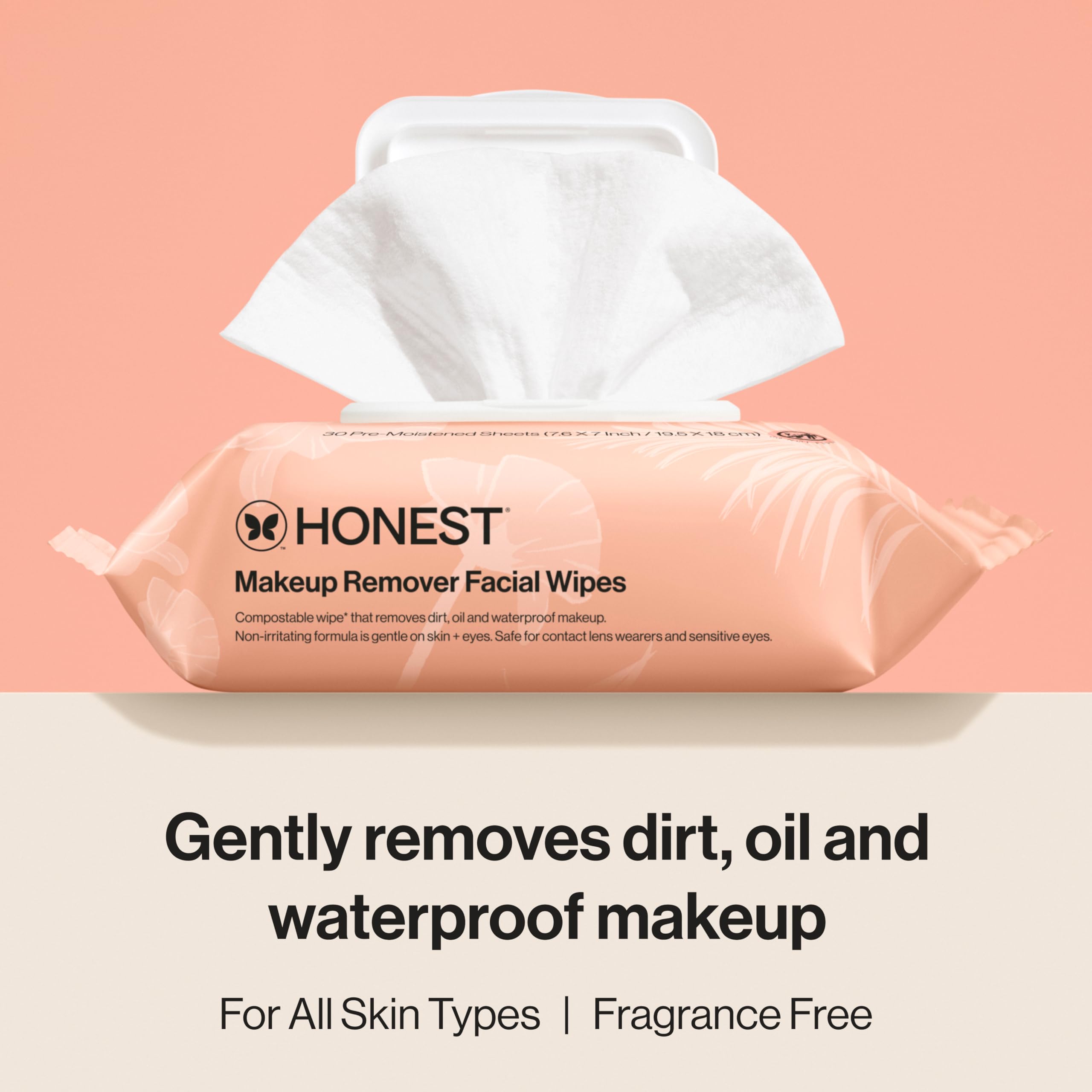 Elefair Tech Honest Beauty Cleansing Makeup Remover Facial Wipes, Fragrance - - Elefair Tech Official Product View 3