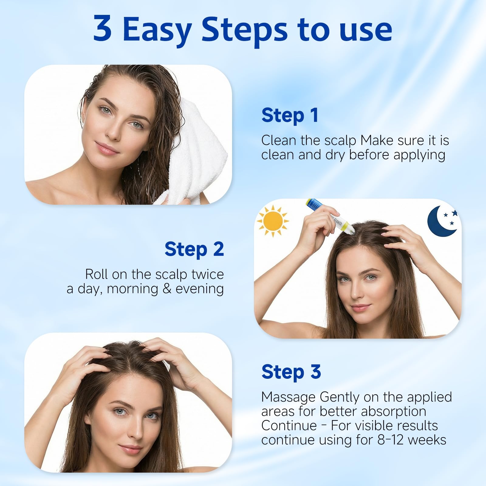 MGVAASURC Hair Growth Serum Roll On with 3% Rosemary,3% Batana Oil,2% Pea - MGVAASURC Official Product View 7