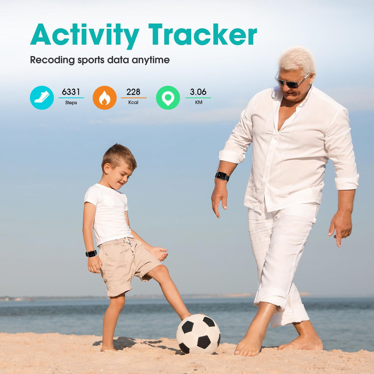 Pedometer Watch Senior Friendly No App No Phone Required - Pautios Official Imagery - 4