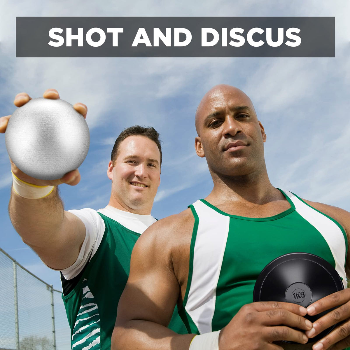 Deekin 2 Pcs Shot Put Rubber Disc Track Set Field Training - Deekin Official Imagery - 3