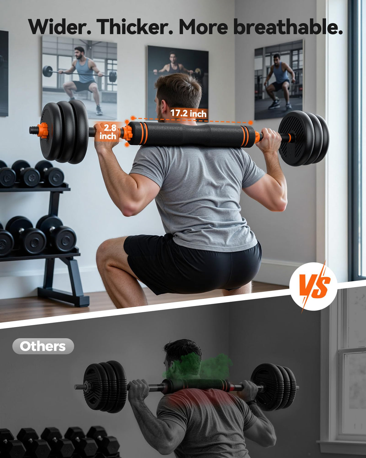 FEIERDUN DS2 Adjustable Dumbbells 20 30 40 45 70 90lbs Free - FEIERDUN Official Imagery - 6
