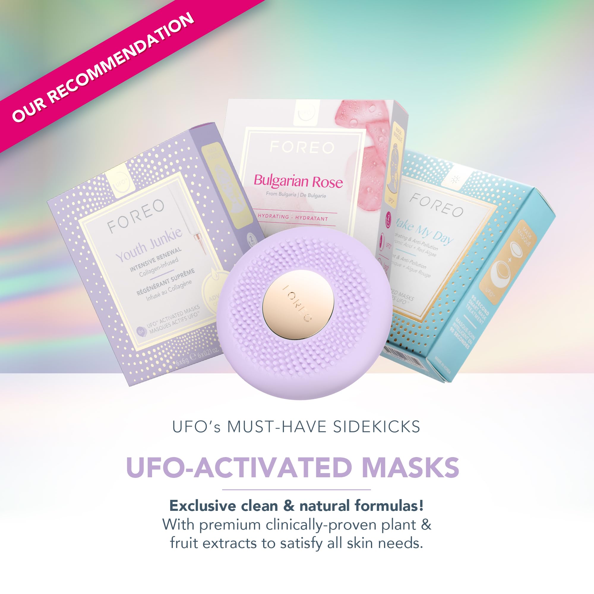 FOREO UFO 3 go Travel-friendly Face Mask Skincare Device - FOREO