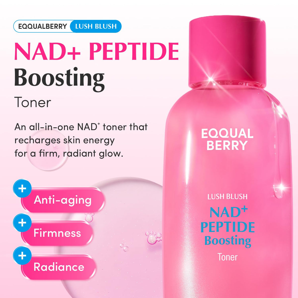 EQQUALBERRY NAD Peptide Boosting Toner NAD 5 13 Peptides - EQQUALBERRY Official Imagery - 3