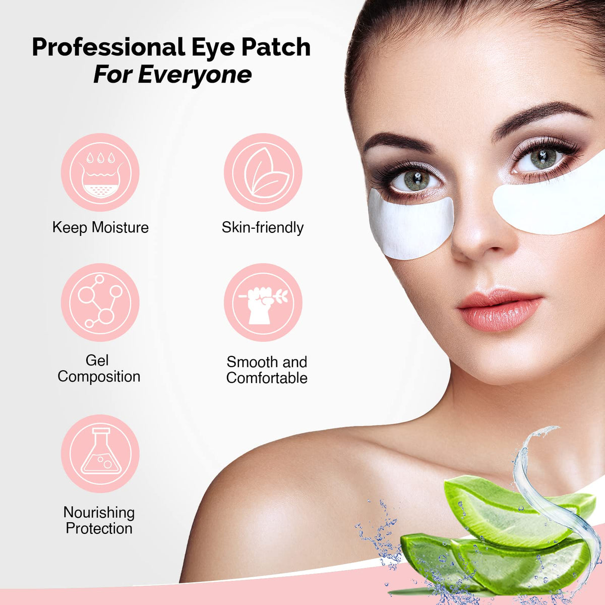 GreenLife 400 Pairs 100 Natural Eyelash Extension Under Eye - GreenLife Official Imagery - 4