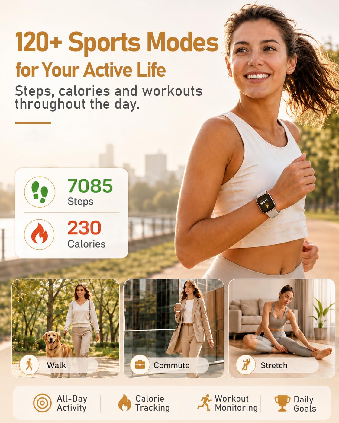 MorePro Health Fitness Tracker Smart Watch with 24 7 Heart - MorePro Official Imagery - 7